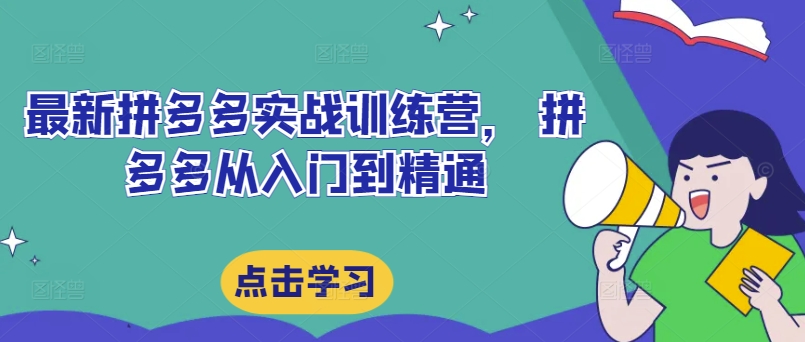 全新拼多多平台实战演练夏令营，拼多多平台实用教程-番茄副业网