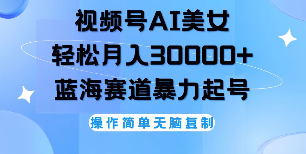 （12125期）视频号AI美女跳舞，轻松月入30000+，蓝海赛道，流量池巨大，起号猛，无…-番茄副业网