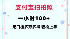 （12386期）支付宝拍拍照 一小时100+ 无任何门槛  多劳多得 一台手机轻松操做-番茄副业网