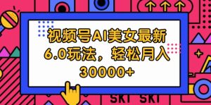 （12205期）视频号AI美女最新6.0玩法，轻松月入30000+-番茄副业网