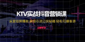(12261期)KTV实战抖音营销课:从定位到爆款 解锁引流订房秘籍 轻松引爆客源-无水印-番茄副业网