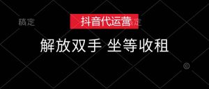 （12110期）抖音代运营，解放双手，坐等收租-番茄副业网