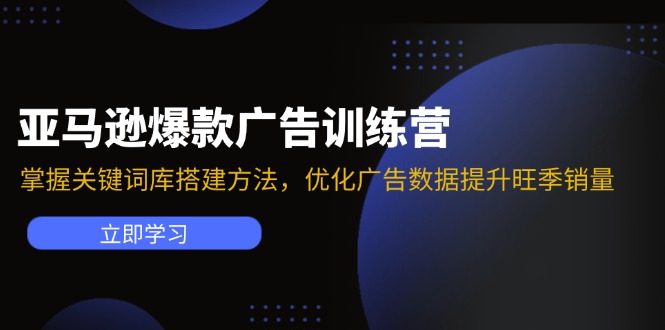 亚马逊平台爆品广告宣传夏令营：把握关键词词库搭建方法，提升广告数据提高高峰期销售量-番茄副业网