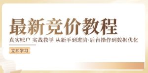 竟价实例教程:真实账户 实战教学 从初学者到升阶·后台设置到数据优化-番茄副业网