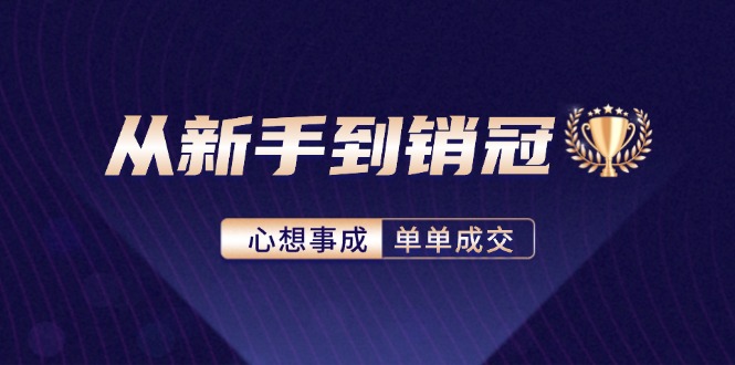 （12383期）从新手到销冠：精通客户心理学，揭秘销冠背后的成交秘籍-番茄副业网