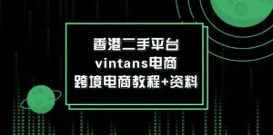 （12054期）香港二手平台vintans电商，跨境电商教程+资料-番茄副业网