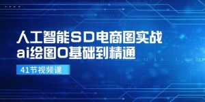 人工智能技术SD电子商务图实战演练,ai制图0基本到熟练(41节视频课程)-番茄副业网