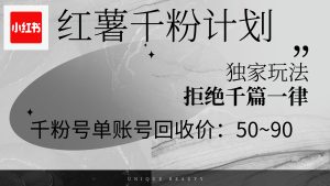 （12280期）红薯千粉回收计划，单账号收益50+，可矩阵操作-番茄副业网