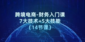 （12047期）跨境电子商务-会计新手入门课：7大工艺 5大技术（14堂课）-番茄副业网