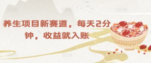 保健项目新生态,每日2min,盈利就进账-番茄副业网