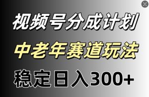 微信视频号收益稳定日入300 ，月入一w-番茄副业网