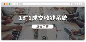 1对1成交收钱系统，全网130万粉丝，十年专注于引流和成交！-番茄副业网