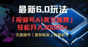 （12293期）视频号6.0最新玩法AI美女跳舞，轻松月入30000+-番茄副业网