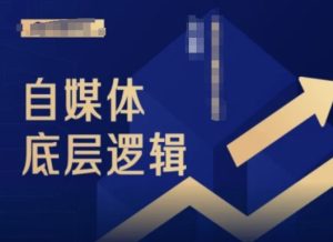 2024自媒体平台底层思维录播课程，自媒体平台新手必读-番茄副业网