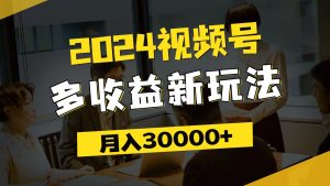 （11905期）2024视频号多收益新玩法，每天5分钟，月入3w+，新手小白都能简单上手-番茄副业网