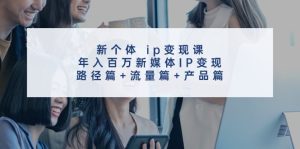 新个人ip转现课，年收入百万互联网媒体IP转现，途径篇 总流量篇 商品篇-番茄副业网