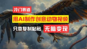 用AI制做艺术创意动物视频，易操作，月入了万【揭密】-番茄副业网