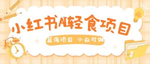 用AI在小红书做轻食账号，蓝海项目好上手，单号日入5张-番茄副业网