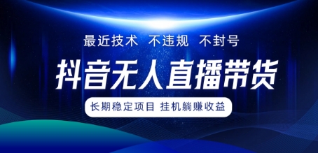 最新技术无人直播带货，不违规不封号，操作简单，小白轻松上手，可批量放大-番茄副业网
