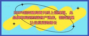 2024裂变破局两天线上训练营，从品牌布局到终端客户进店，裂变流量让企业逆势增长-番茄副业网