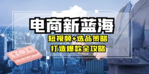 商家必看电商新蓝海：短视频+选品策略，打造爆款全攻略，月入10w+-番茄副业网
