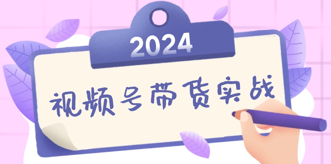 （12612期）2024视频号最新带货实战课：无人直播/书单号卖货/个人IP口播 (附资料素材)-番茄副业网