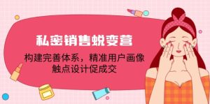 私密销售蜕变营：构建完善体系，精准用户画像，触点设计促成交-番茄副业网