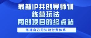 全新IP同创老师夏令营游戏玩法,网创工程项目的终点,教大家搭建自己的社交电商管理体系-番茄副业网