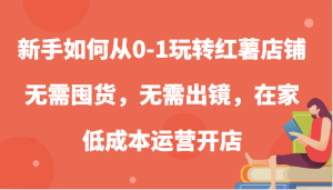 新手怎么从0-1轻松玩地瓜店面,无需囤货,不用出境,在家里低成本运营开实体店-番茄副业网