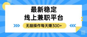 （12893期）揭密相对稳定的线上兼职服务平台，没脑子实际操作一天赚300-番茄副业网