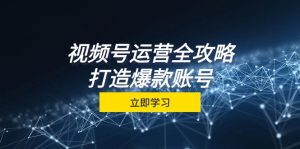 （12912期）视频号运营攻略大全，从查找到交易量一站式学习培训，微信视频号关键窍门，推出爆款…-番茄副业网