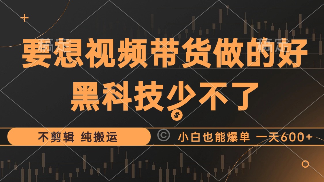 （12868期）抖音短视频卖货最暴力行为游戏玩法，运用高科技 不视频剪辑 纯运送，新手也可以打造爆款，单…-番茄副业网