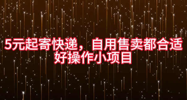 5元寄包裹，自购出售都很合适，好操作小程序-番茄副业网
