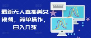 最新无人直播美女视频，简单操作，日入几张-番茄副业网