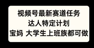 微信视频号最新生态每日任务，大咖特殊方案，宝妈妈、在校大学生、工薪族均可做-番茄副业网