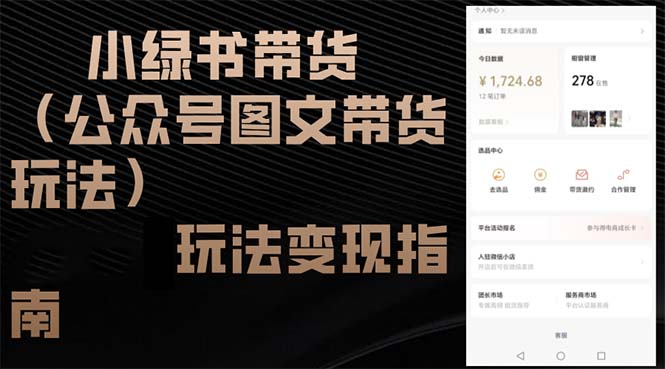 （12903期）小绿书卖货（公众号图文卖货游戏玩法）游戏玩法转现手册-番茄副业网