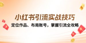 小红书引流实战经验：精准定位著作、合理布局账户，把握引流方法攻略大全-番茄副业网