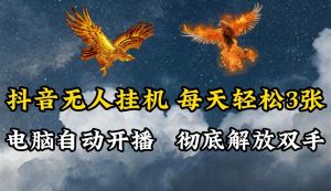 抖音无人直播，电脑全自动挂机，每天轻松300＋，彻底解放双手！-番茄副业网