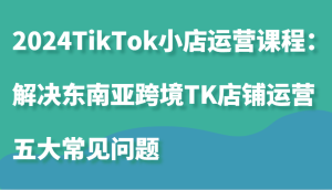 2024TikTok小店运营课程：解决东南亚跨境TK店铺运营五大常见问题-番茄副业网