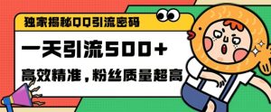 独家代理破译QQ中的引流方法登陆密码，高效率精确，评测单日加100 自主创业粉【揭密】-番茄副业网