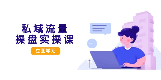 （13249期）私域流量操盘实操课，从用户调研到成交变现，打造可落地的私域引流策略-番茄副业网