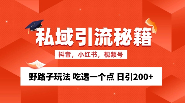 私域流量的精准性获客方法 歪门邪道游戏玩法 弄懂一个点 日引200 【揭密】-番茄副业网