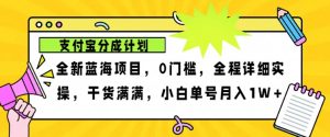 2024年后半年新蓝海，支付宝钱包分为计划项目游戏玩法，轻轻松松月入1w-番茄副业网