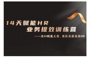 14天ChatGPT创变HR业务流程提质增效夏令营，从小白到应用大神-番茄副业网