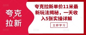 亚原子引流价格11米全新游戏玩法揭密，一天工资5张实际操作详细说明-番茄副业网