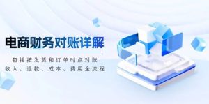 电商财务查账详细说明，包含按安排发货和订单时段查账，收益、退钱、成本费、花费-番茄副业网