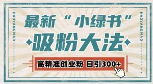 最新自动化“吸粉术”，小绿书激活私域流量，每日轻松吸引300+高质精准粉!-番茄副业网