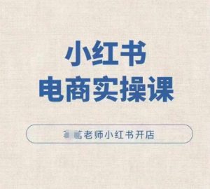 小红薯电商实操课,小红书开店实操必学课-番茄副业网