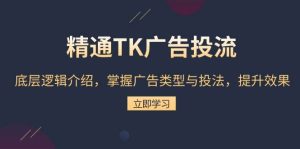 熟练TK广告宣传投流：底层思维详细介绍，把握广告类型与投法，提高效果-番茄副业网