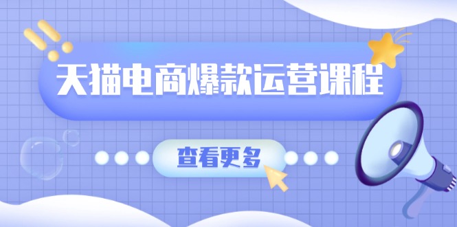 （13910期）天猫电商爆款运营课程，爆款卖点提炼与流量实操，多套模型全面学习-番茄副业网